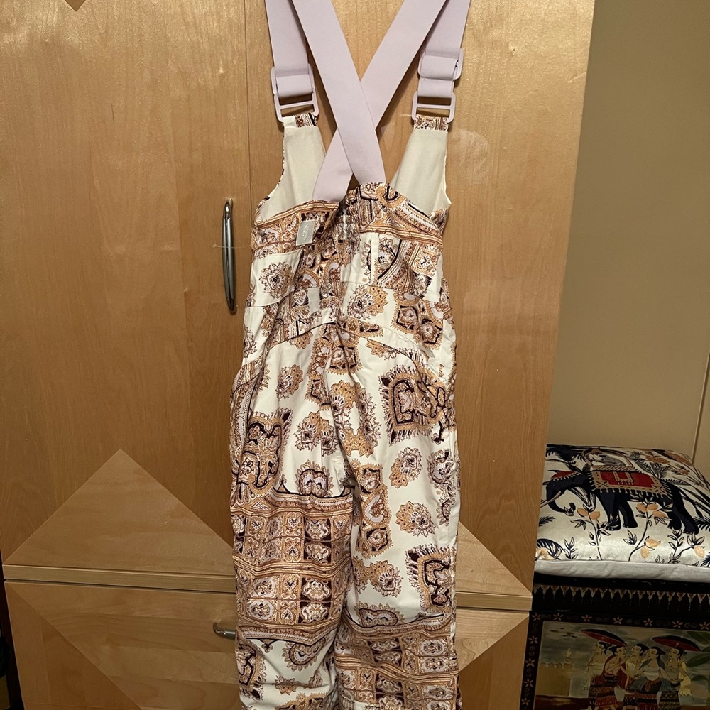 NWT FP Movement Alpine Glow Printed Snow Bib / Brushed Sail Paisley - Picture 4 of 7